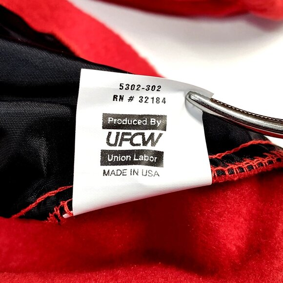 King Louie America Fleece 1/4 Zip Pullover Sweatshirt Red Men 3XL Union Made USA - Picture 5 of 8
